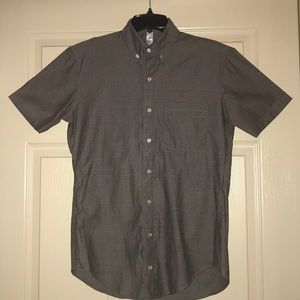 Men’s Brown Chambray Short Sleeve Button Down